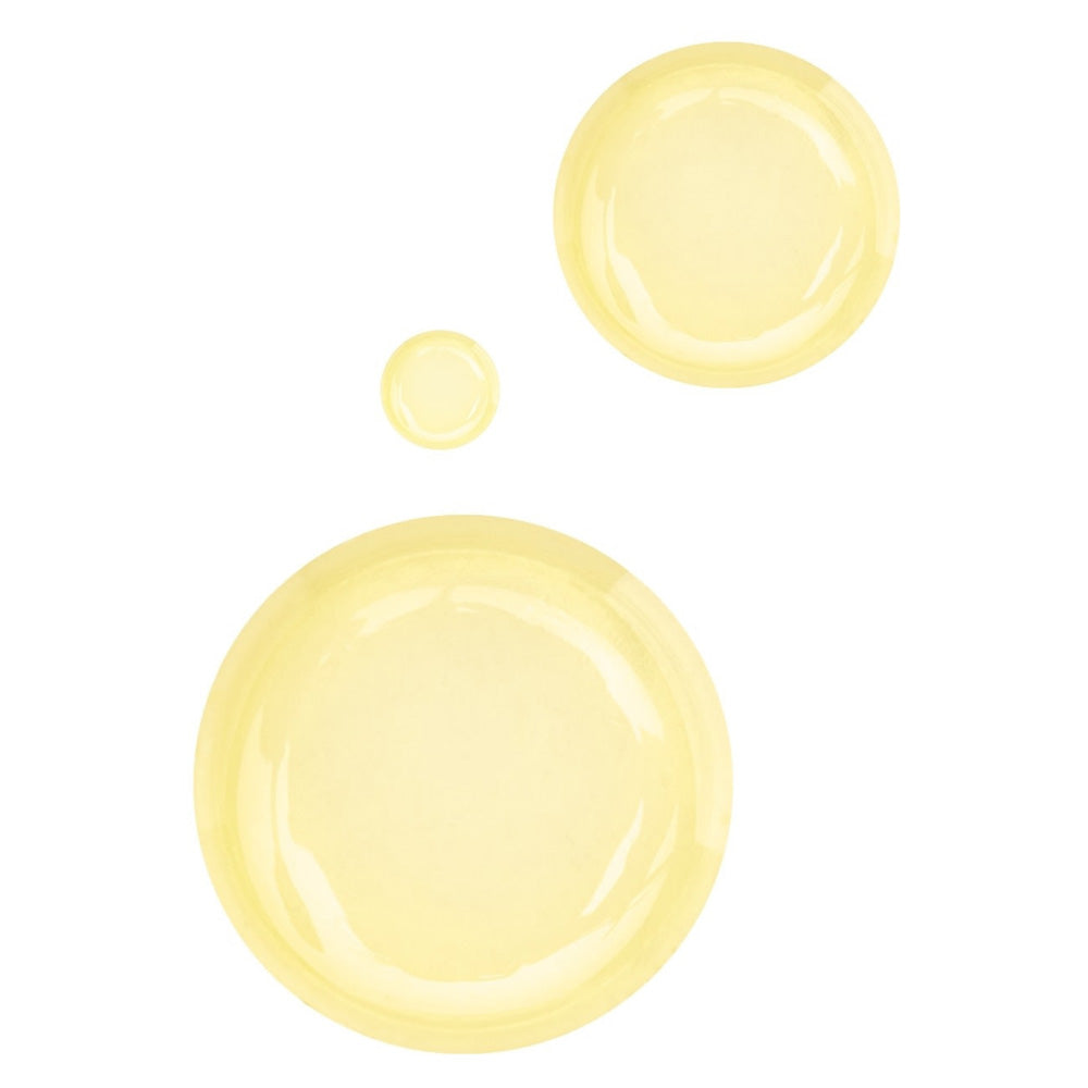Drops of Ember Wellness 02 / Facial Oil on a white background.