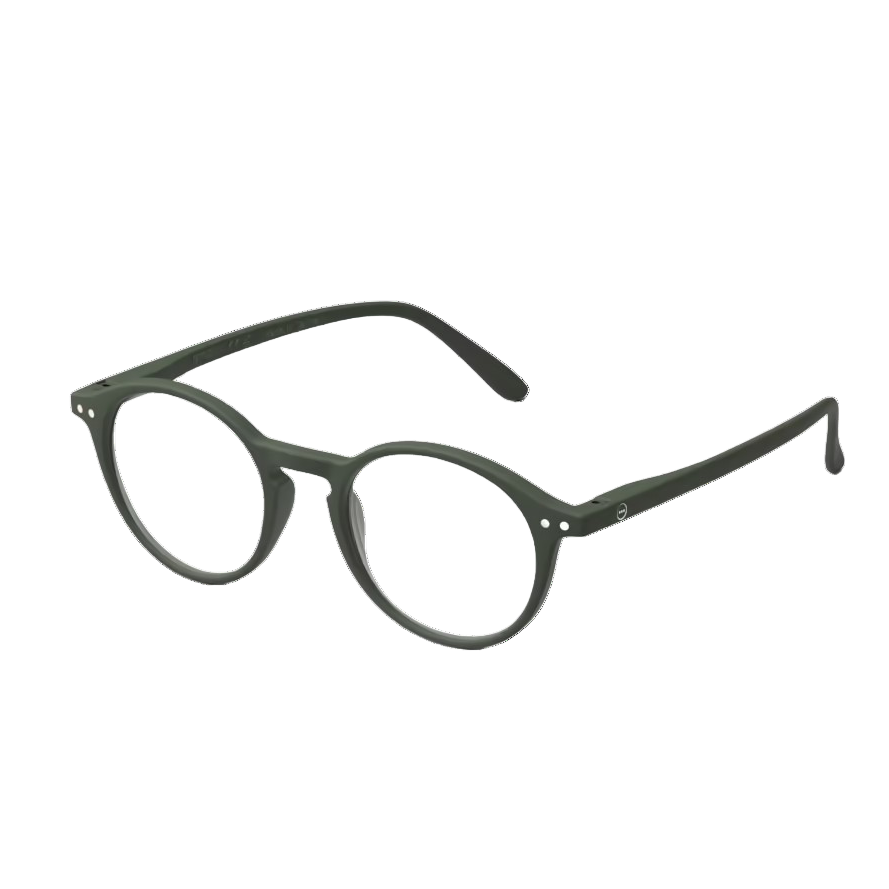 Side view of Kaki Green Glasses