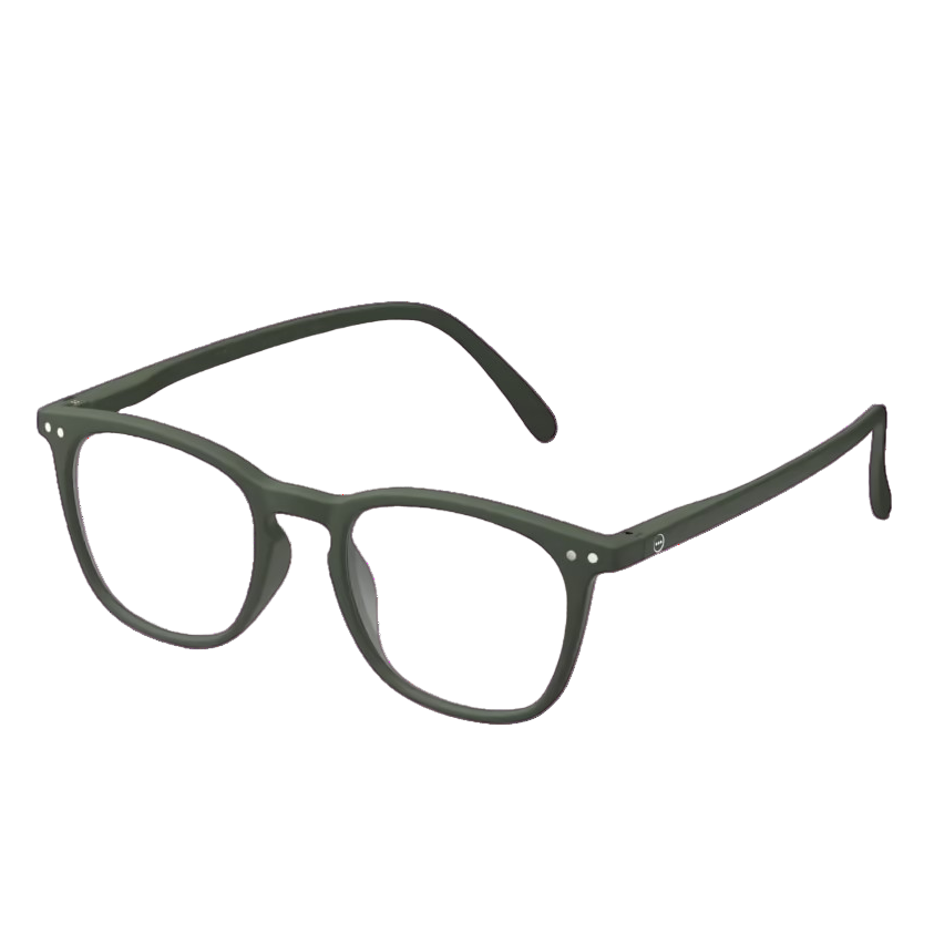side view of Kaki green glasses
