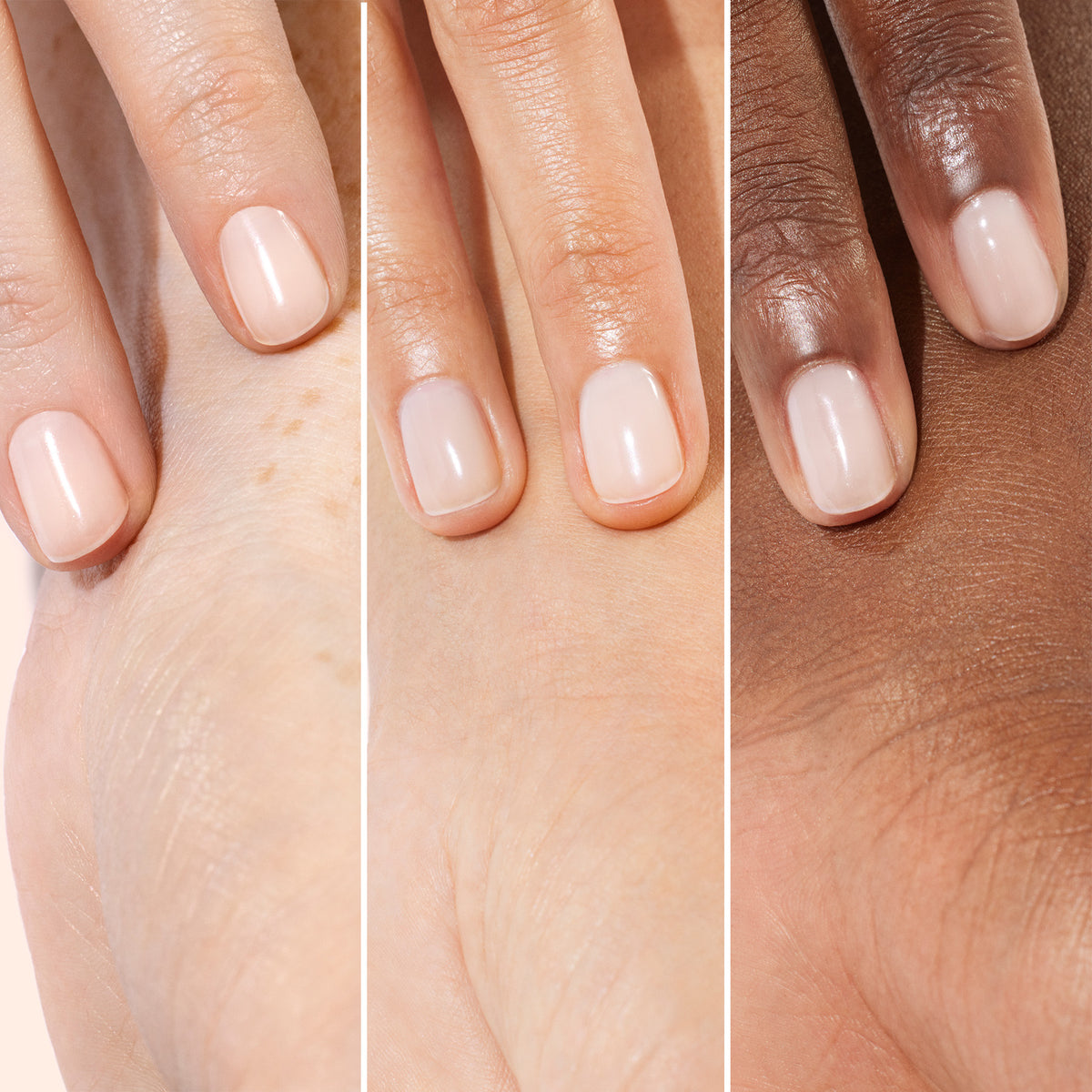 Manucurist Active Smooth 00 against different skin tones.