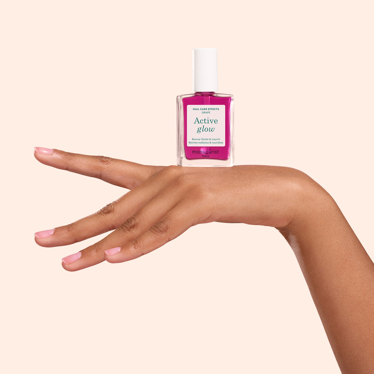 Active Glow Grape on Tan Hand 