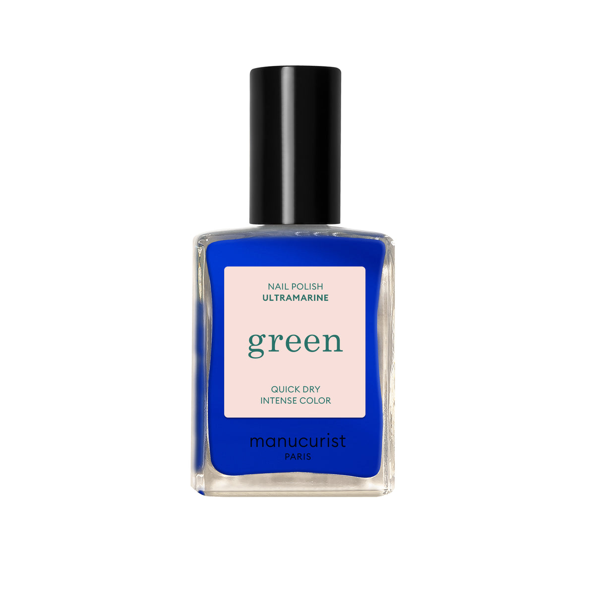 Bottle of The Manucurist Nail Polish in shade Ultramarine.