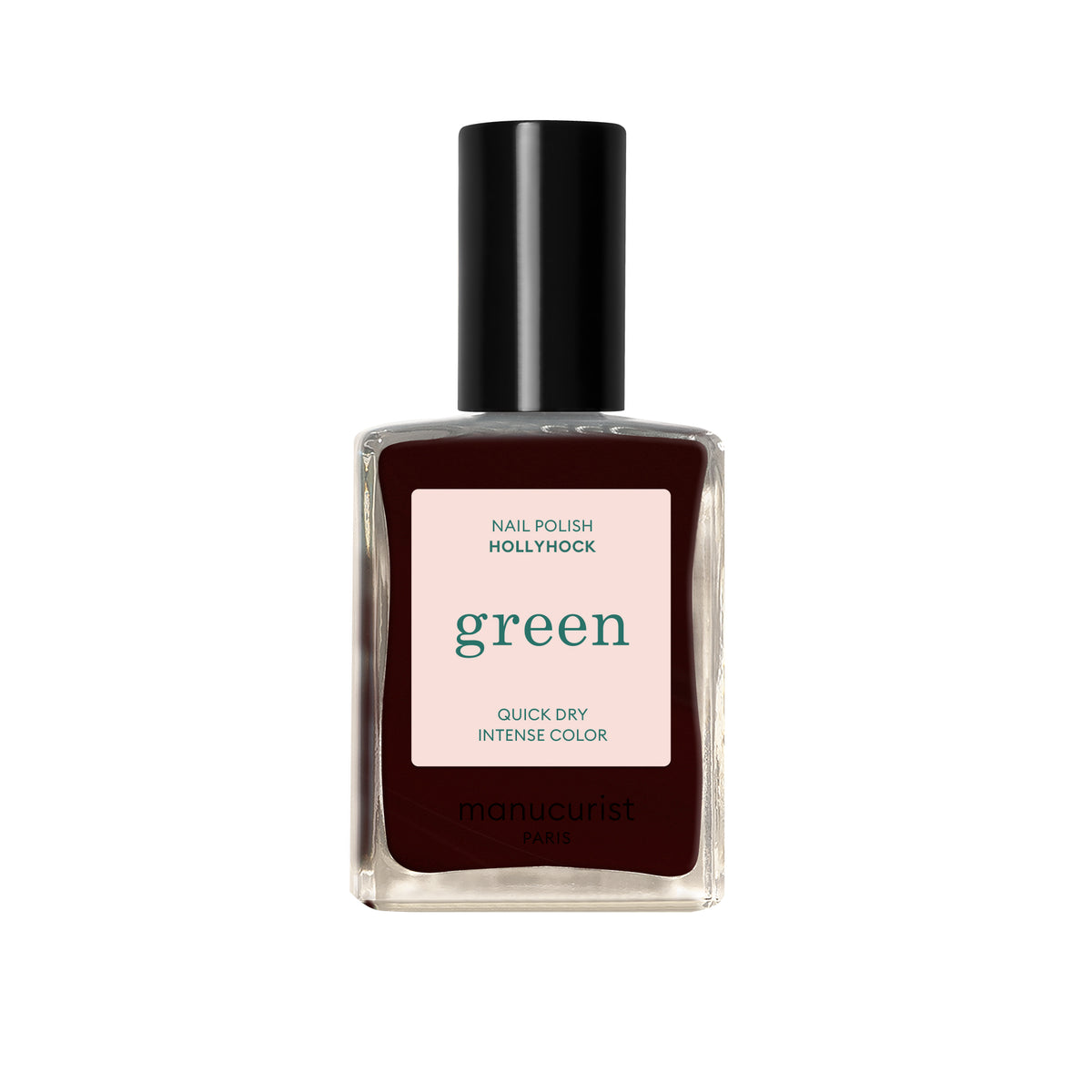 Bottle of The Manucurist Nail Polish in shade Hollyhock.