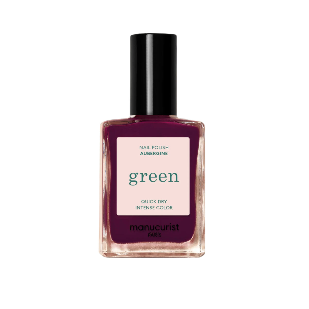 Bottle of The Manucurist Nail Polish in shade Aubergine.