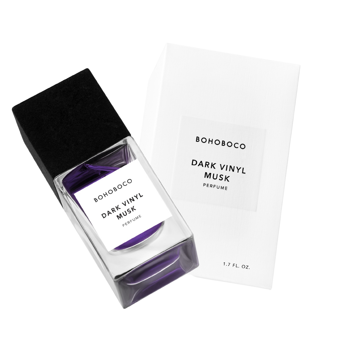 Dark Vinyl Musk bottle with white box