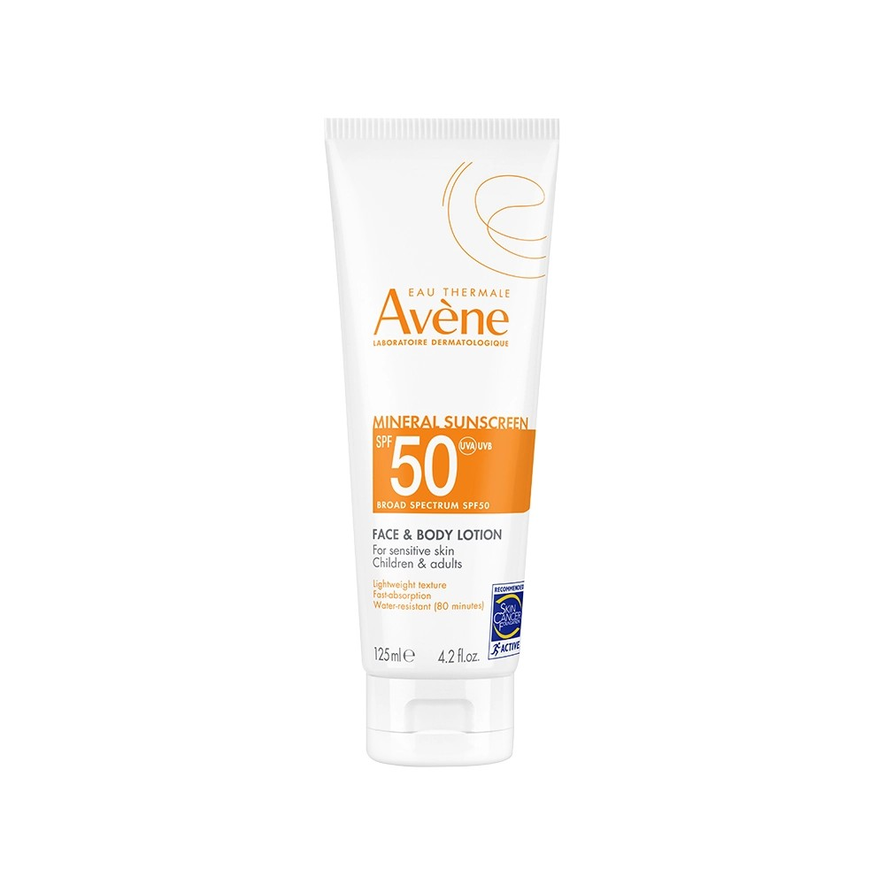 Avene Mineral Sunscreen for Face and Body SPF 50 tube