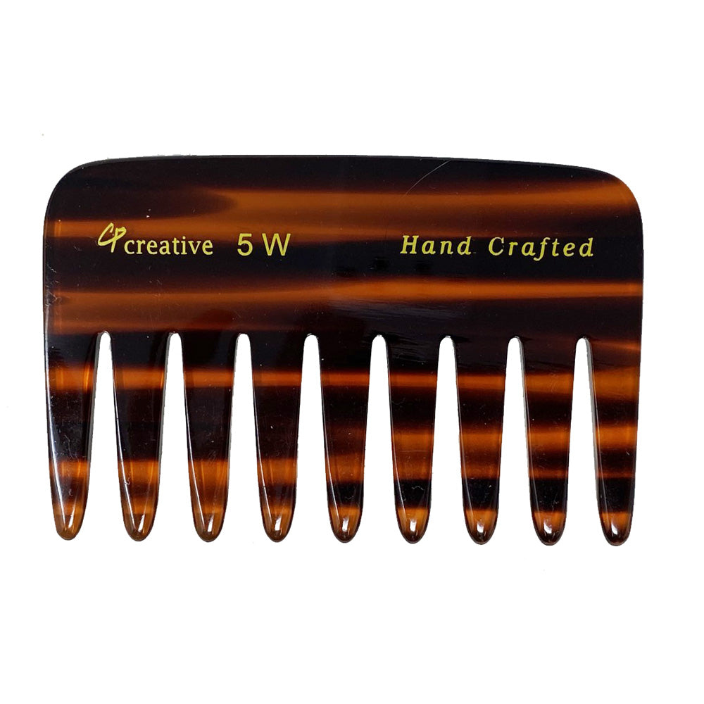 Creative Wide Tooth Tortoise 4 inch Pocket Comb # 5W