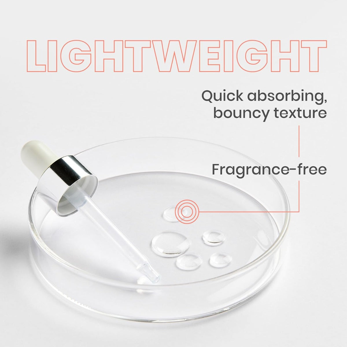 Drops of Hyaluron Activ B3 Concentrated Plumping Serum by Avene in a clear dish