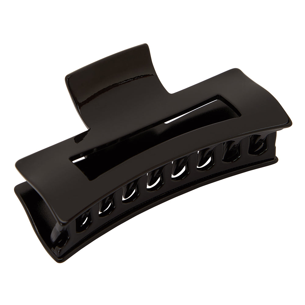 France Luxe Large Jaw with rectangle Cutout  - Black 