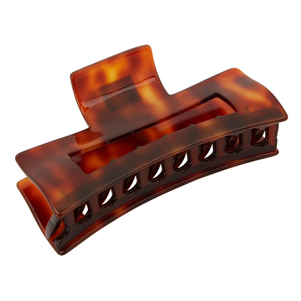 France Luxe Large Jaw with rectangle Cutout  - Tortoise