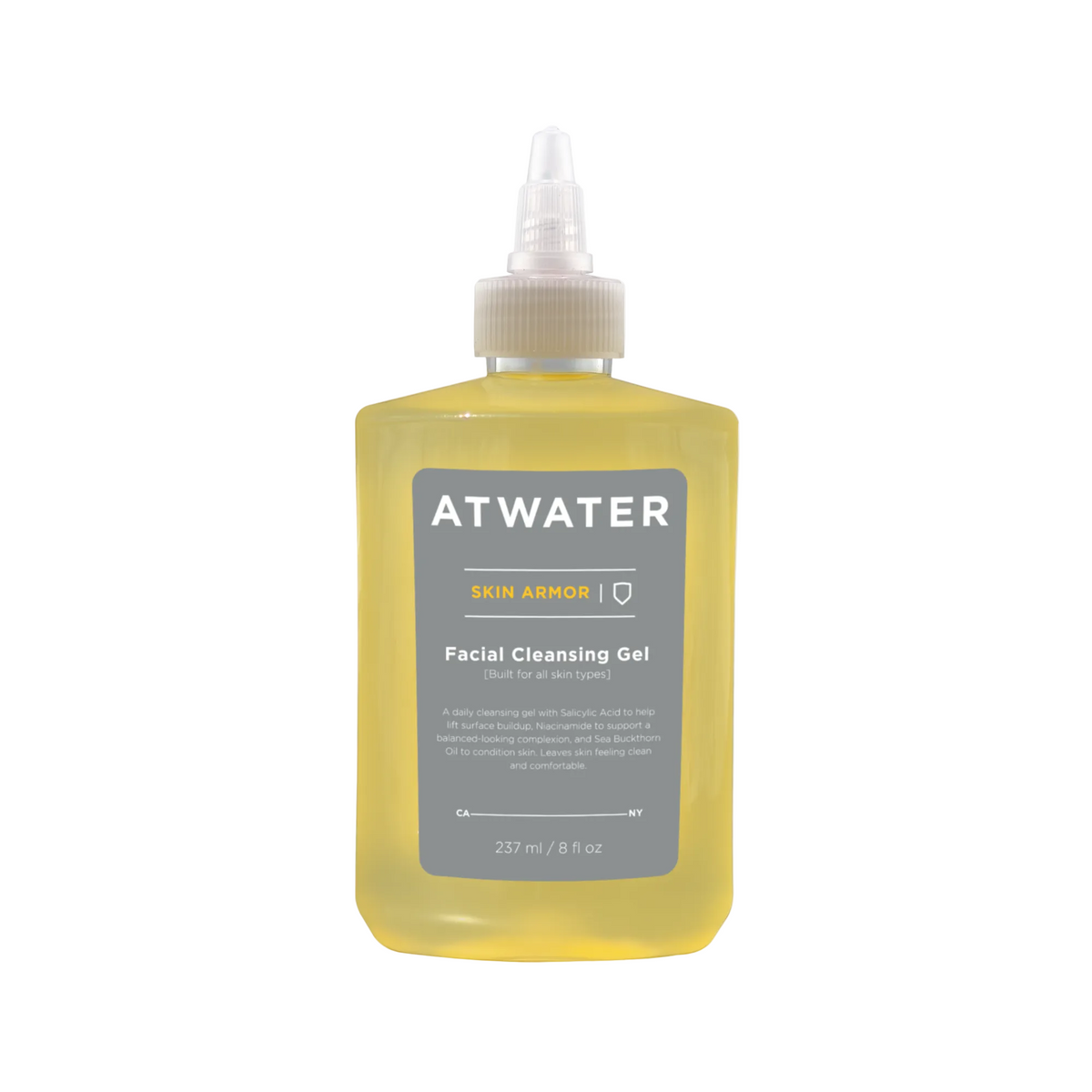 Atwater Face Cleansing gel on white background 