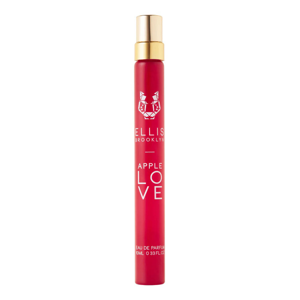 Ellis Brooklyn Apple Love Eau de Parfum travel size on a white background