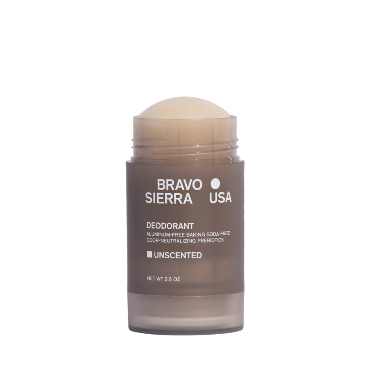 Bravo Sierra Unscented Deodorant with no cap.
