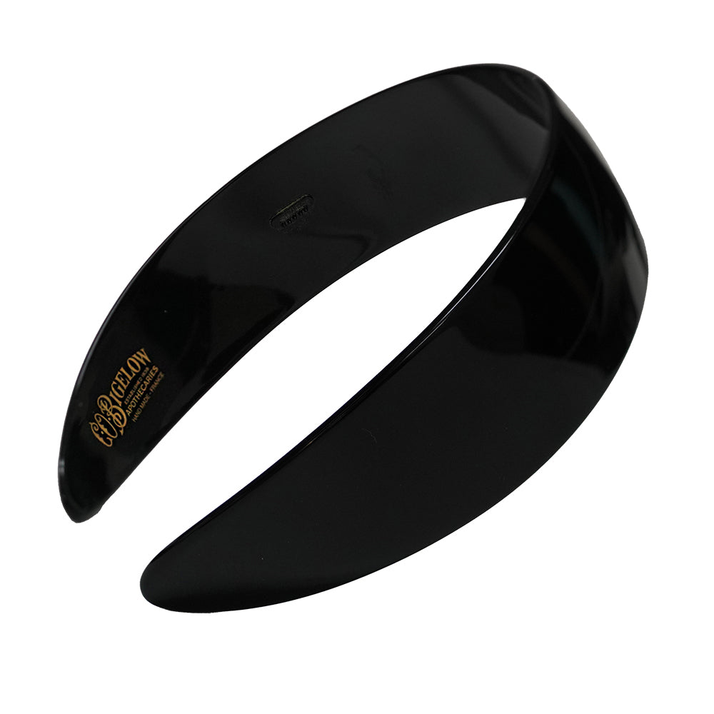 C.O. Bigelow Branded Charles Wahba Black Headband on a white background. 