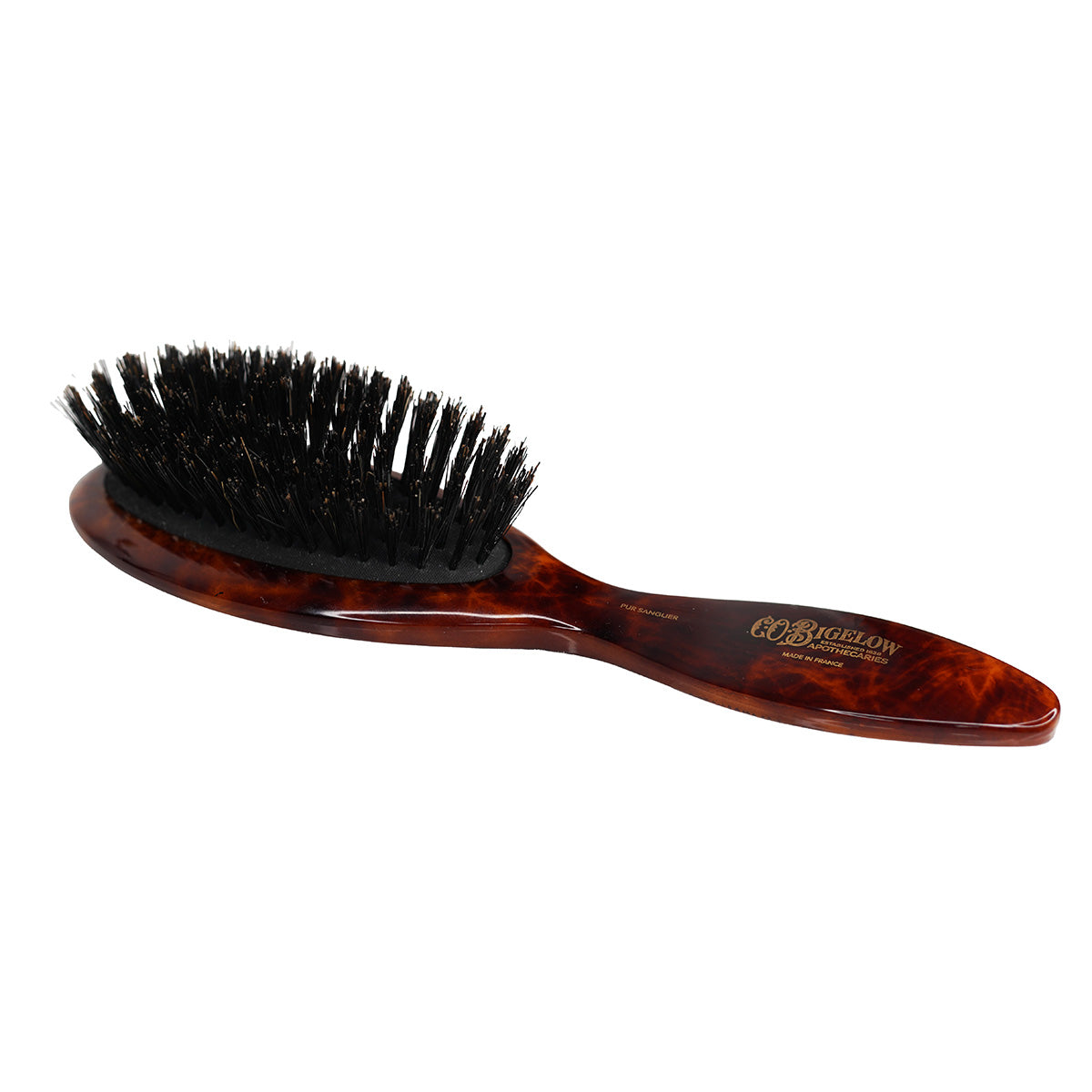 C.O. Bigelow Petite Boar Bristle Hairbrush on a white background