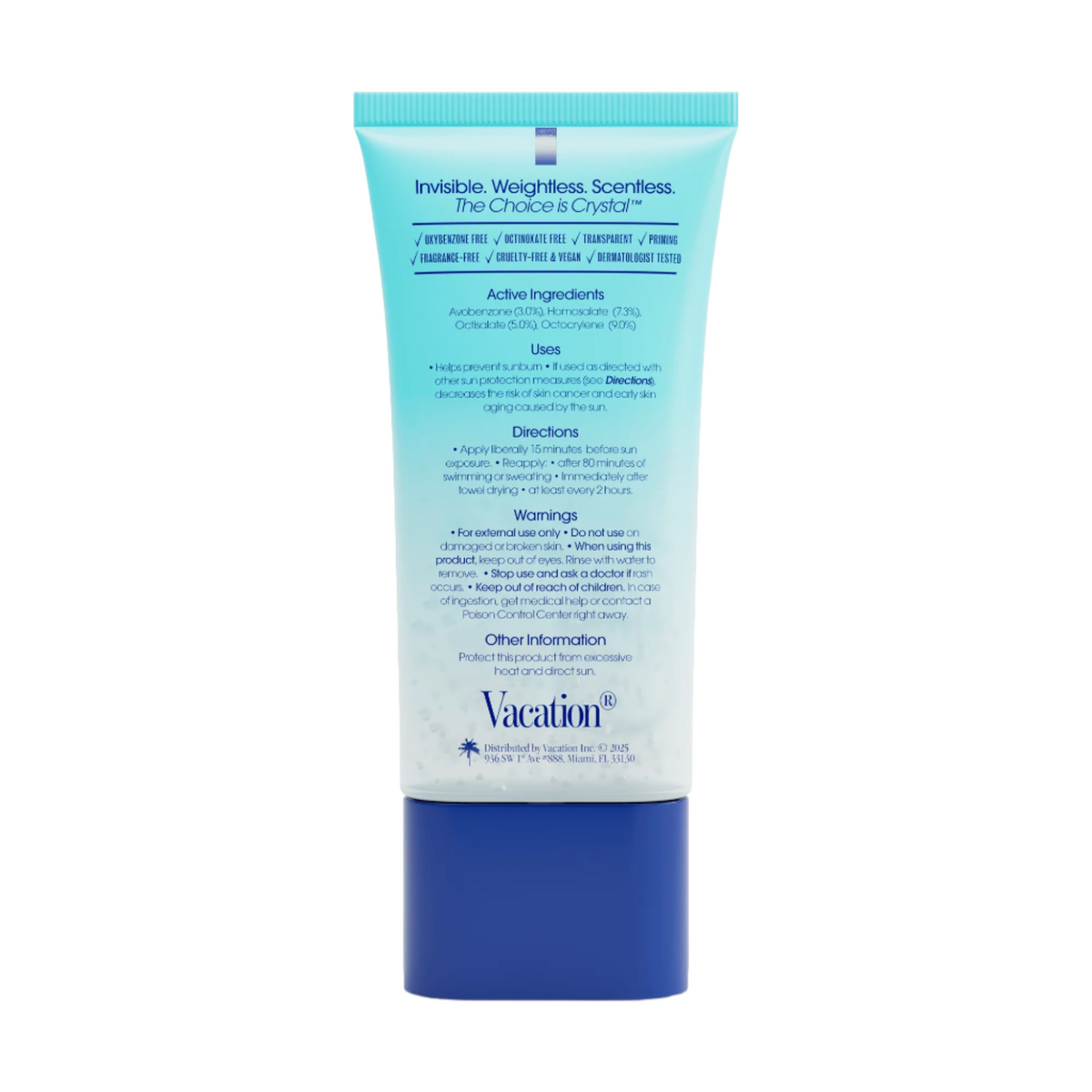 Crystal SPF 50 Invisible Face Gel