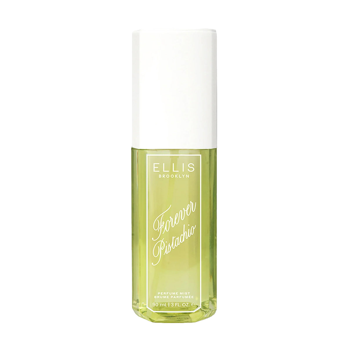 Ellis Brooklyn Forever Pistachio perfume bottle on a white background
