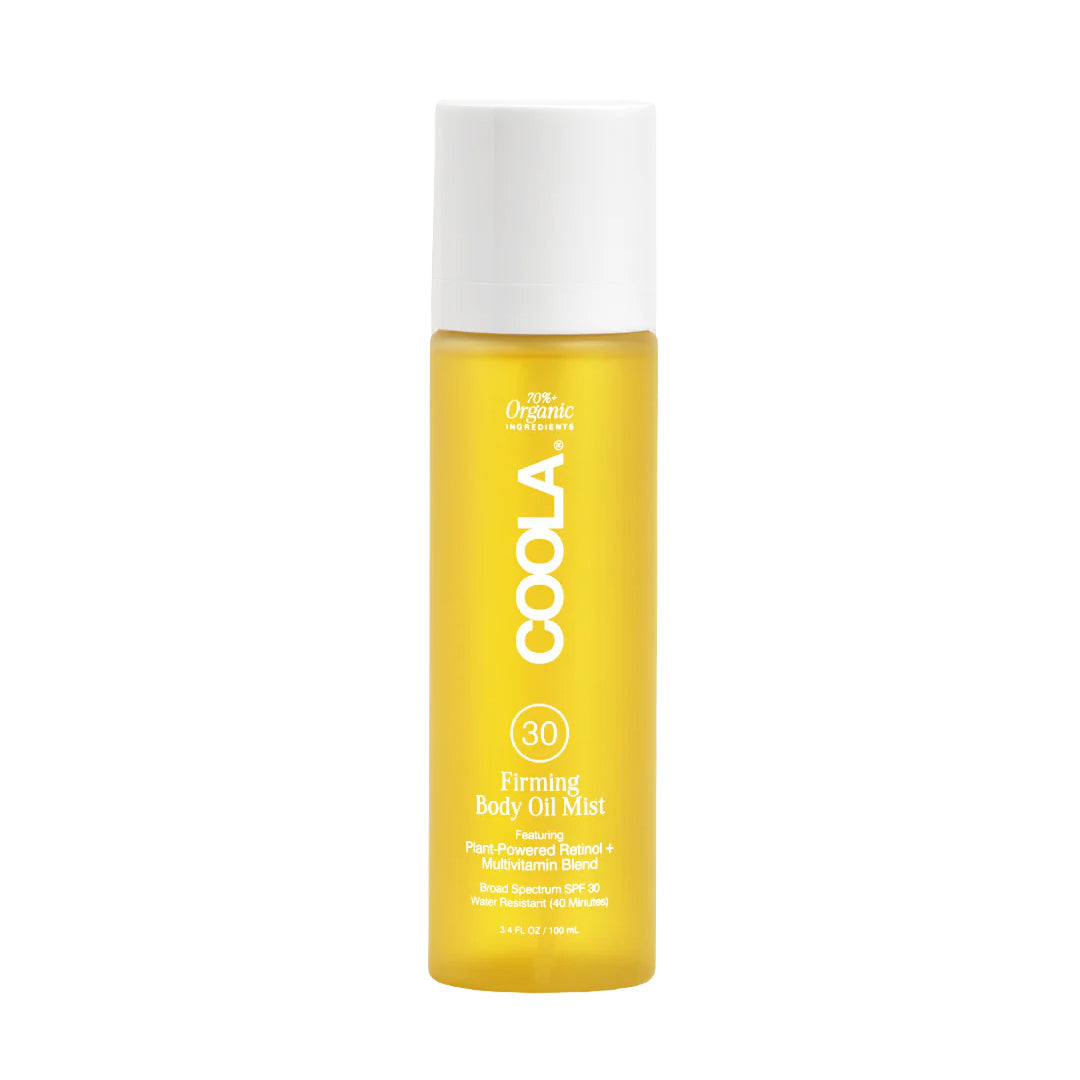 COOLA Firming Body Oil Mist product on a white background