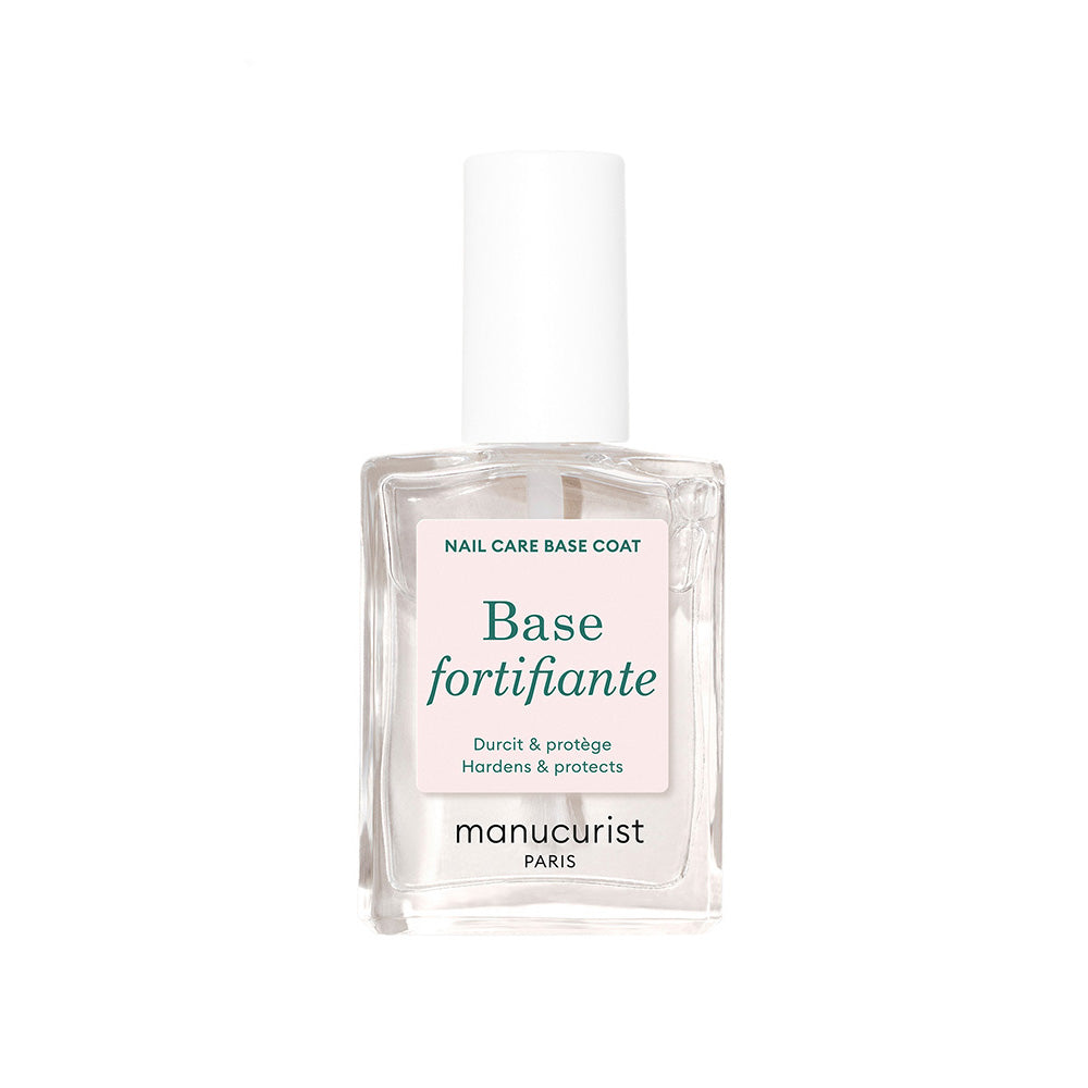 Manucurist Fortifying Base Coat on white background 