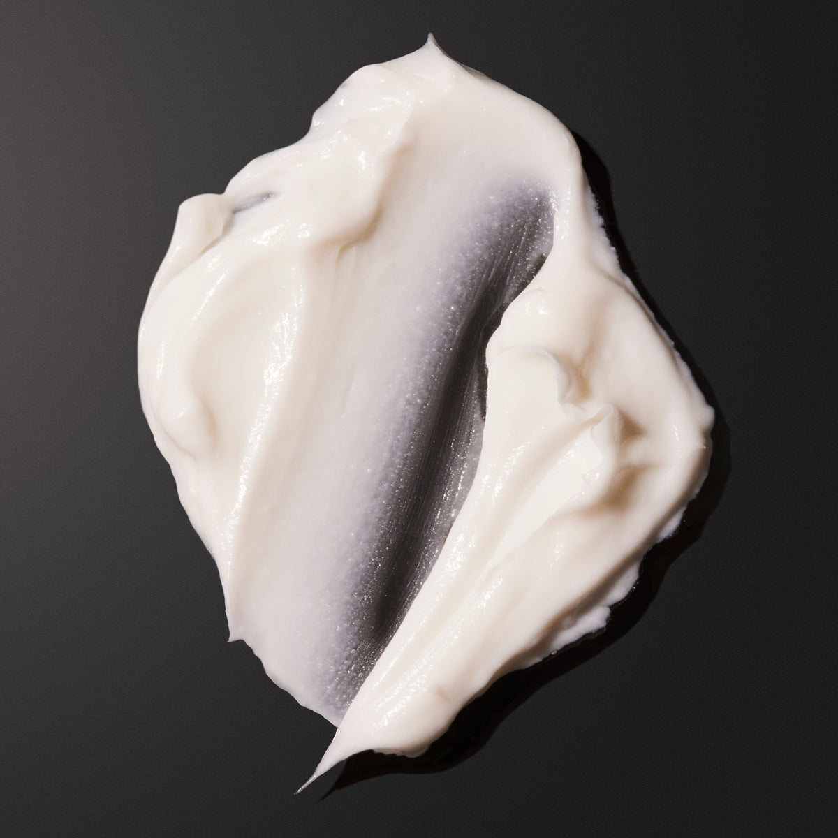 White product swatch on a black background