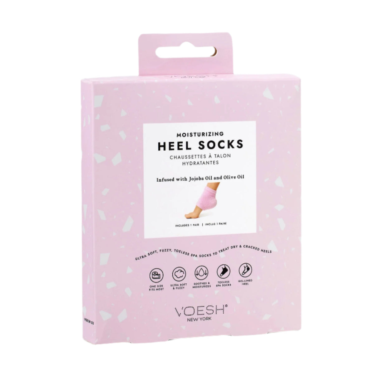 Moisturizing Heel Socks - Pink