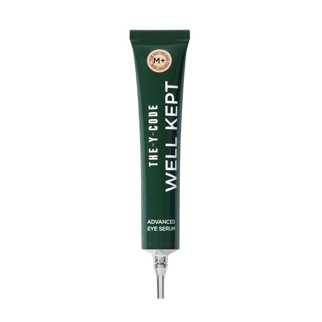 The Y Code Well Kept Advanced Eye Serum in formula M+ for high melanin content skin.