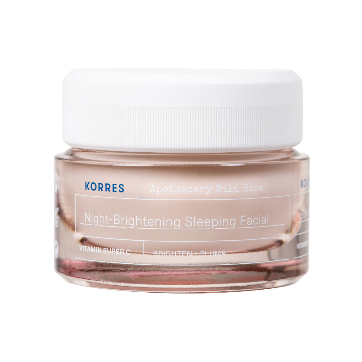 Korres Night-Brightening Sleeping Facial jar on a white background