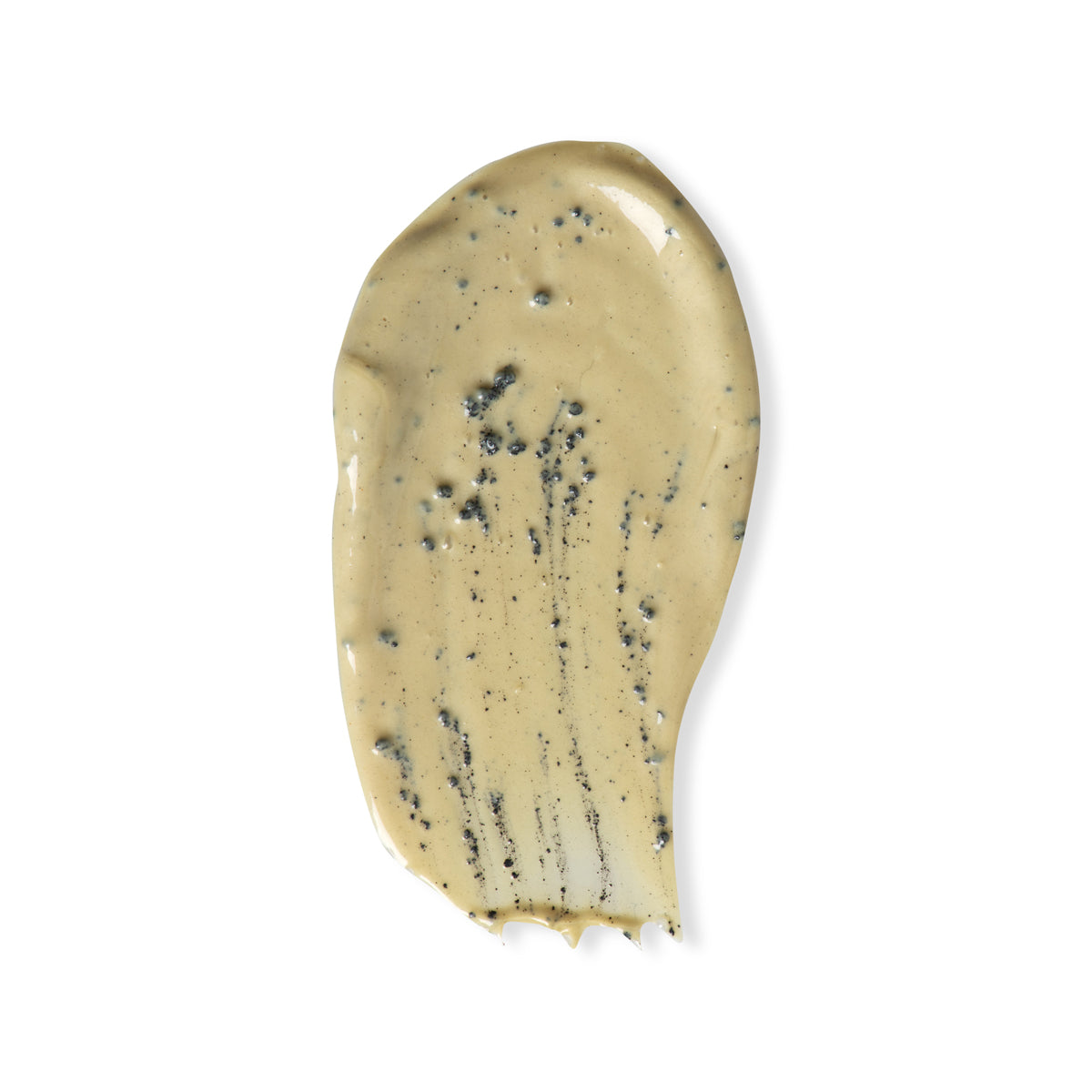A textured smear of Santorini Grape Volcanic SkinReset Mask on a solid white background.