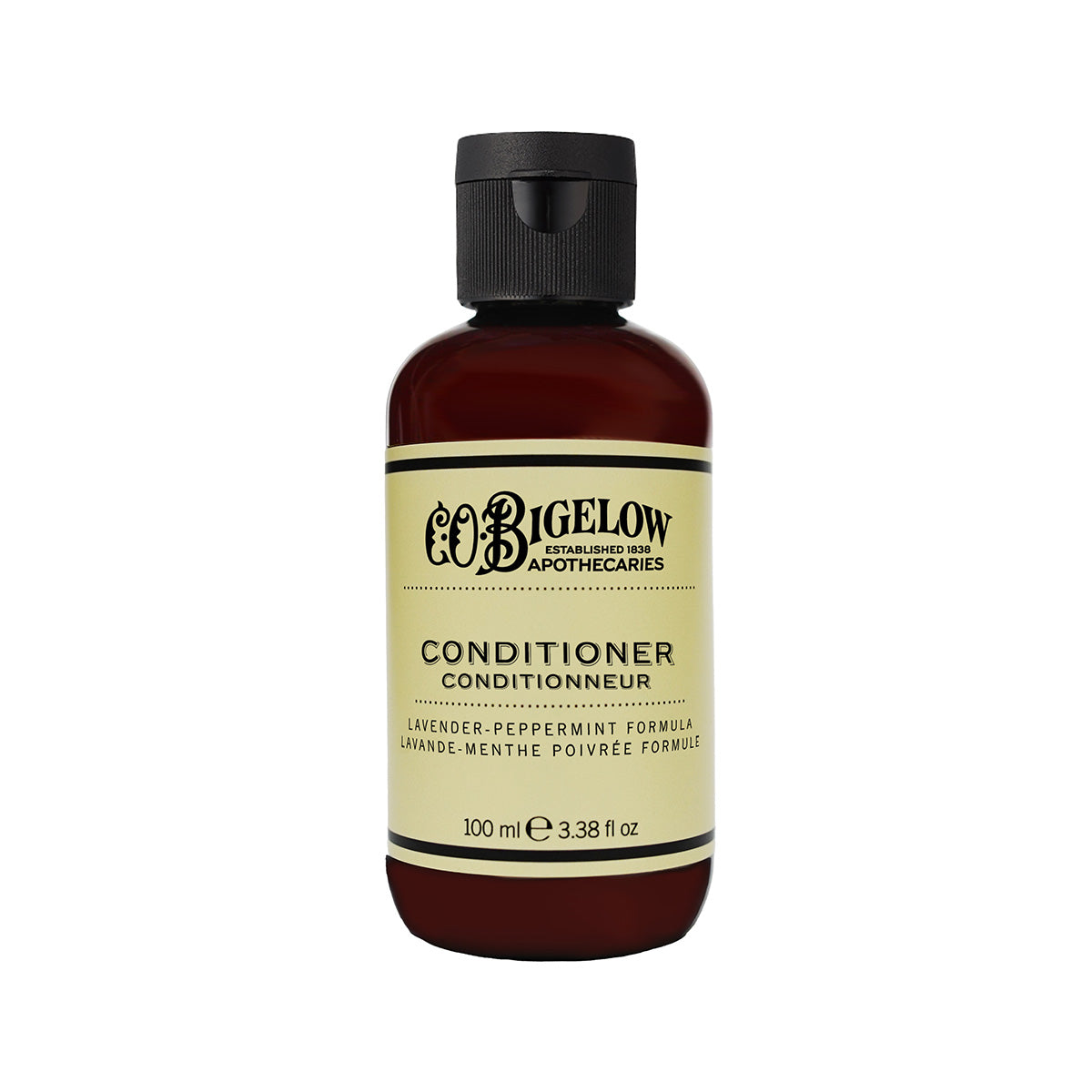 C.O. Bigelow Lavender Peppermint Conditioner bottle on a white background