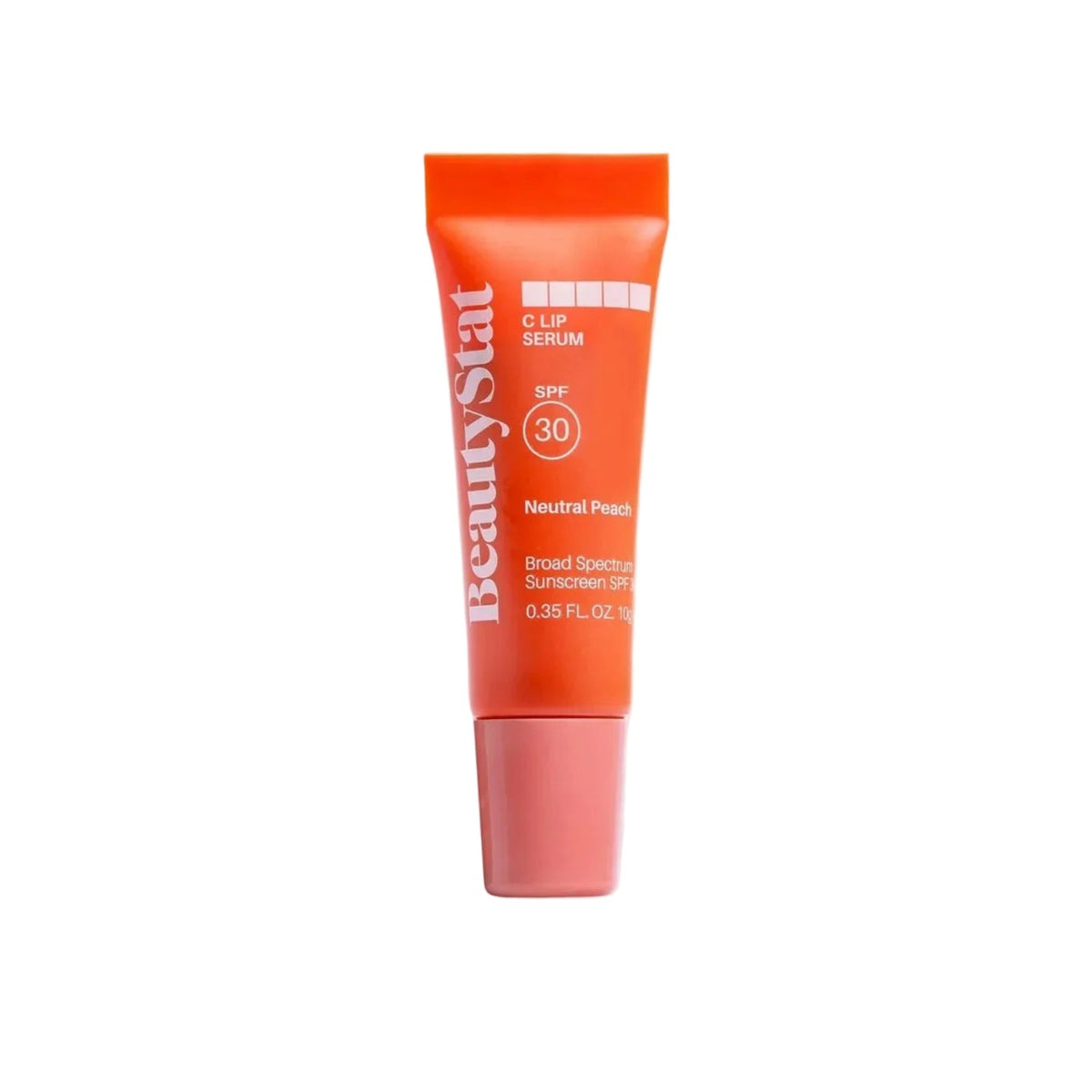 BeautyStat C Lip Serum Neutral Peach on a white background