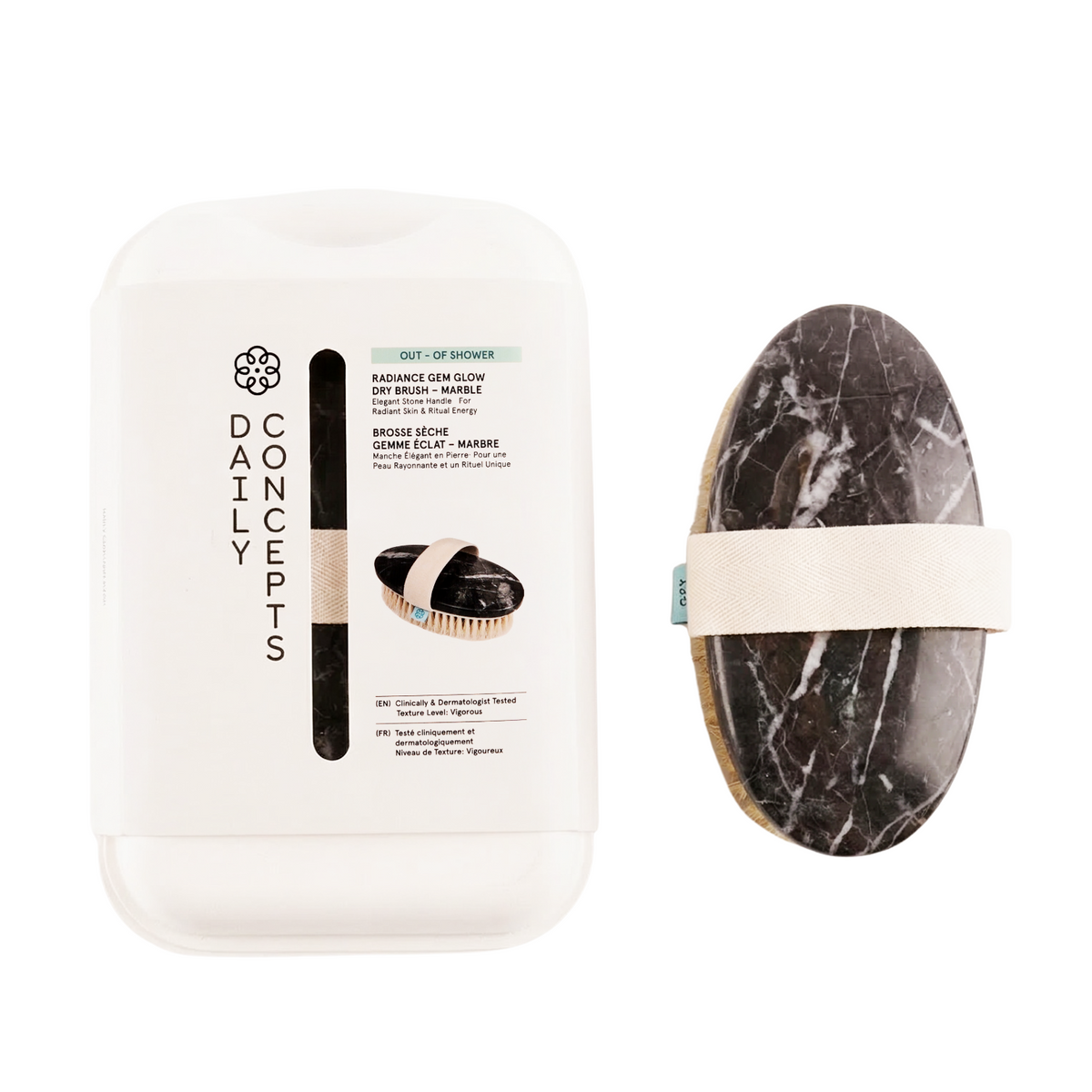 Daily Concepts Marble Dry Brush on a white background 