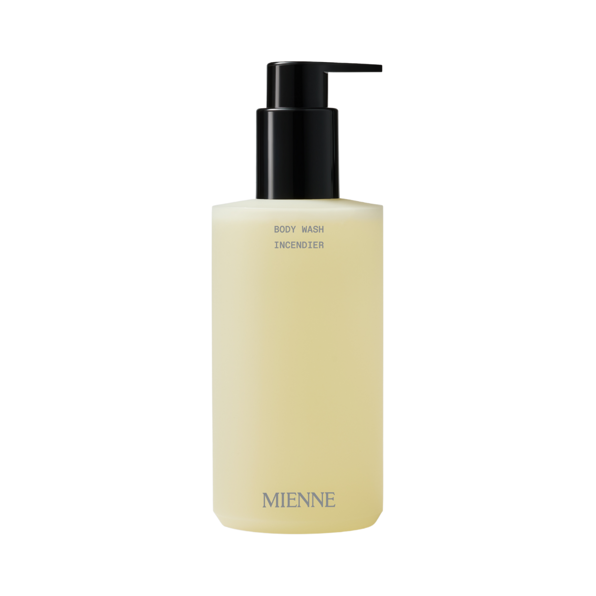 Mienne Body Wash bottle in scent Incendier.