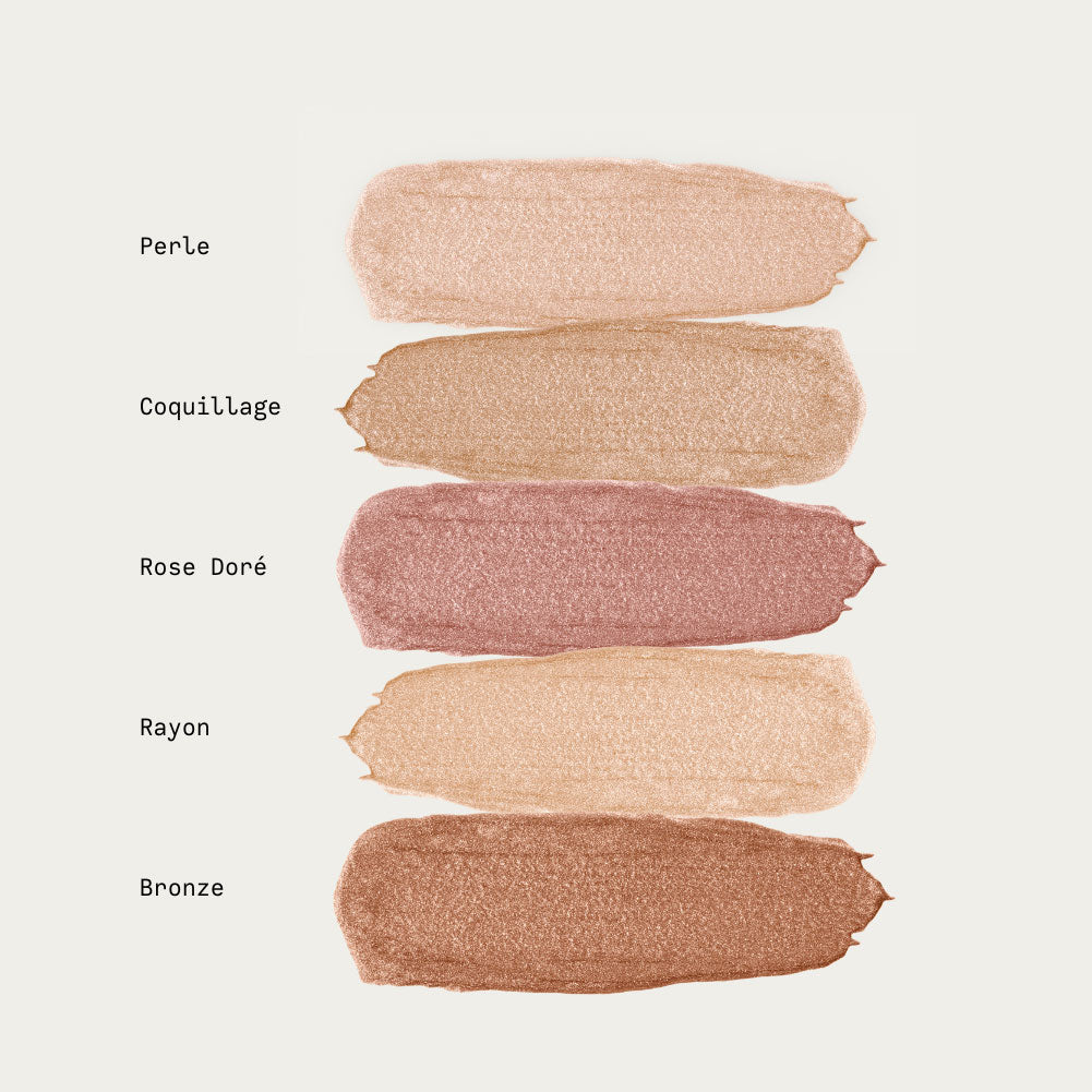 Swatches of Wonderblush eyeshadow fluid.