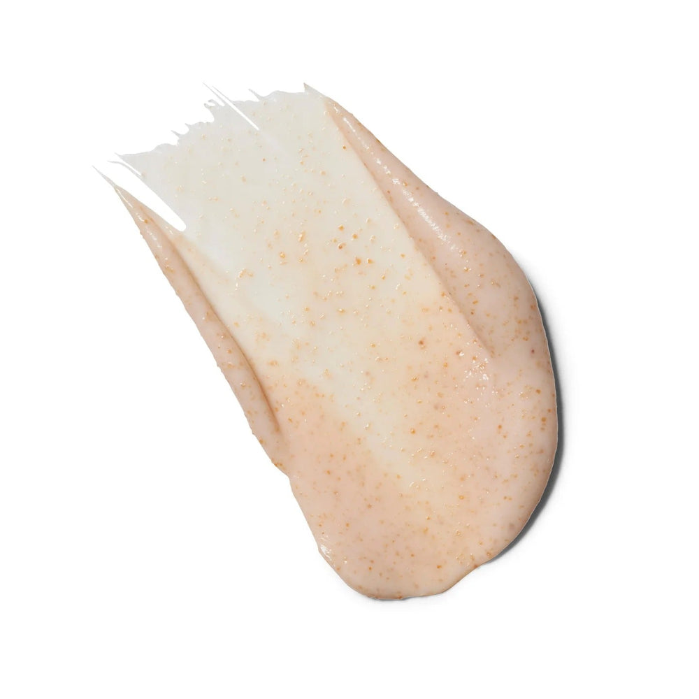 Close-up of Petal Exfoliator product swatch on a white background.