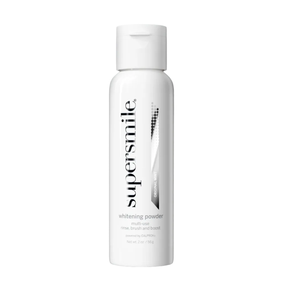 Supersmile Whitening Powder on a white background.