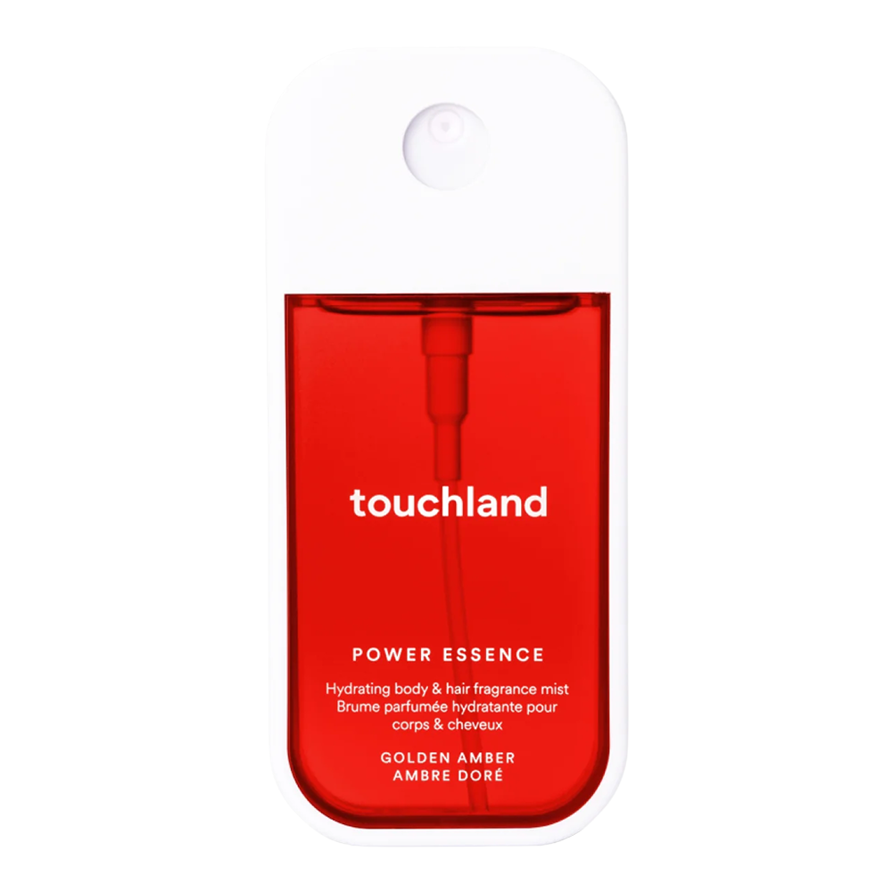 Red Touchland power essence bottle on a white background