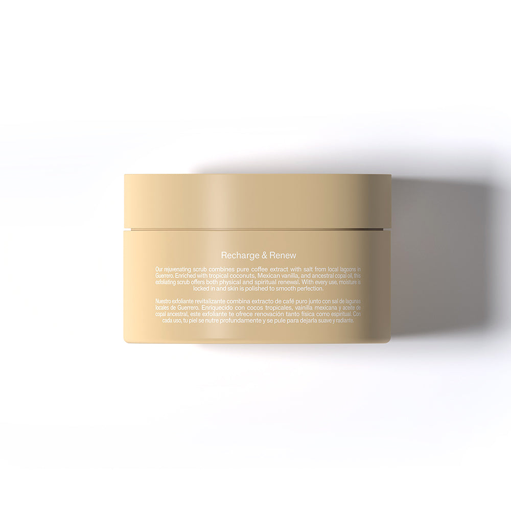 Cosmetic container with text on a white background