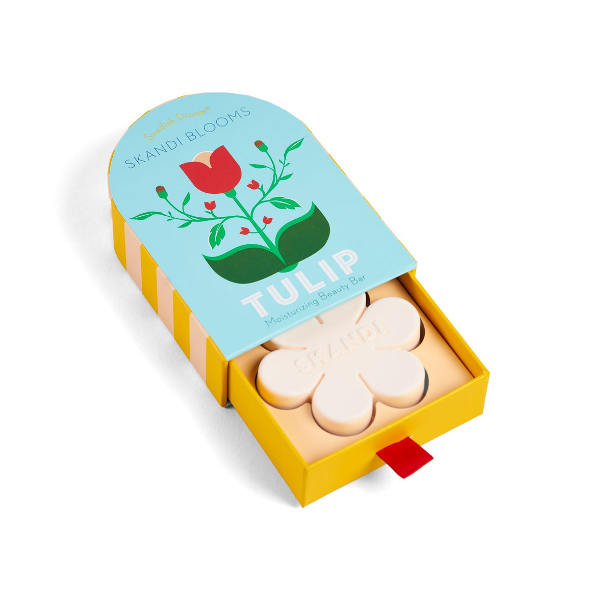 Kala Style Skandi Blooms Tulip Moisturizing Beauty Bar in open box.