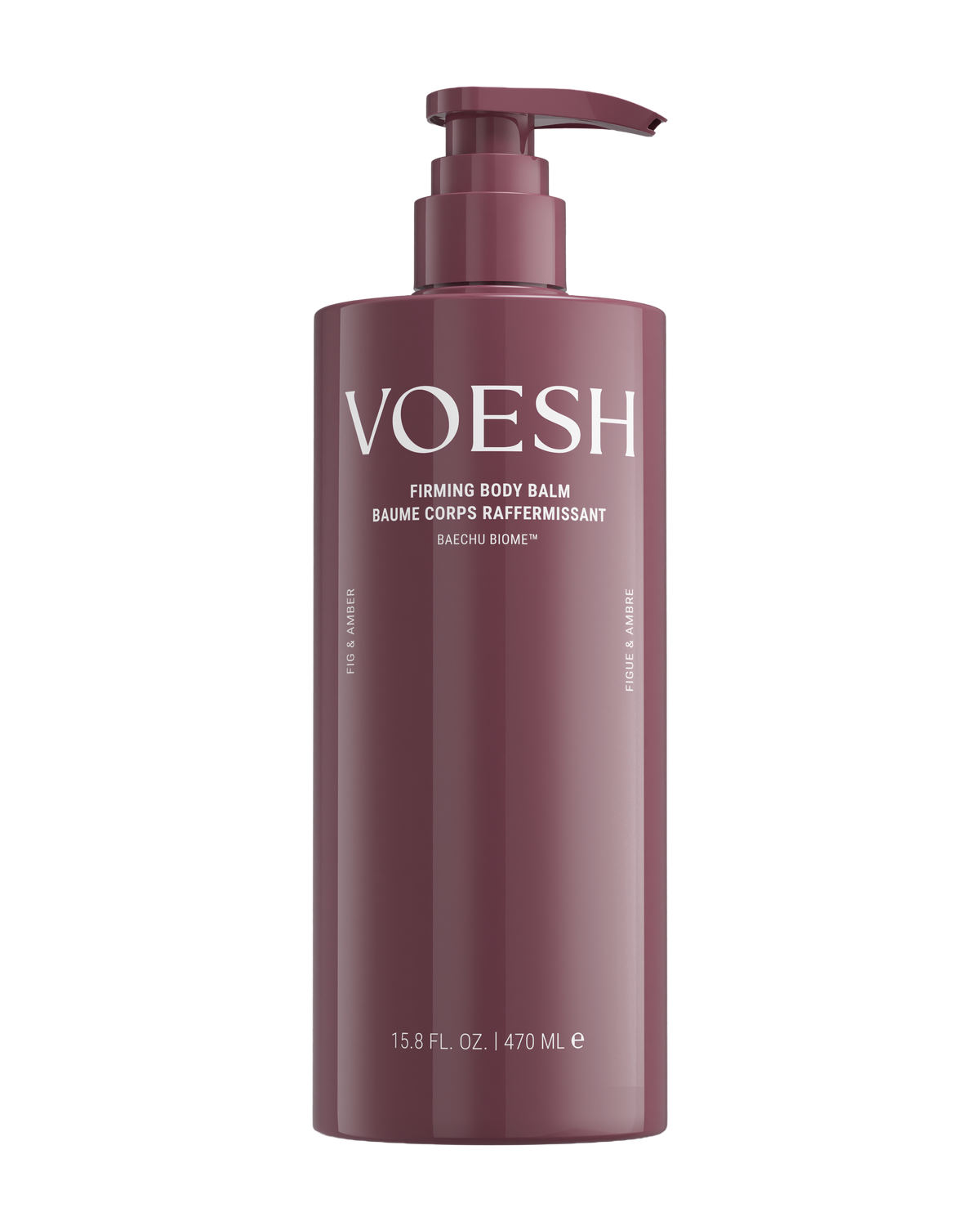 VOESH firming body balm bottle on a white background