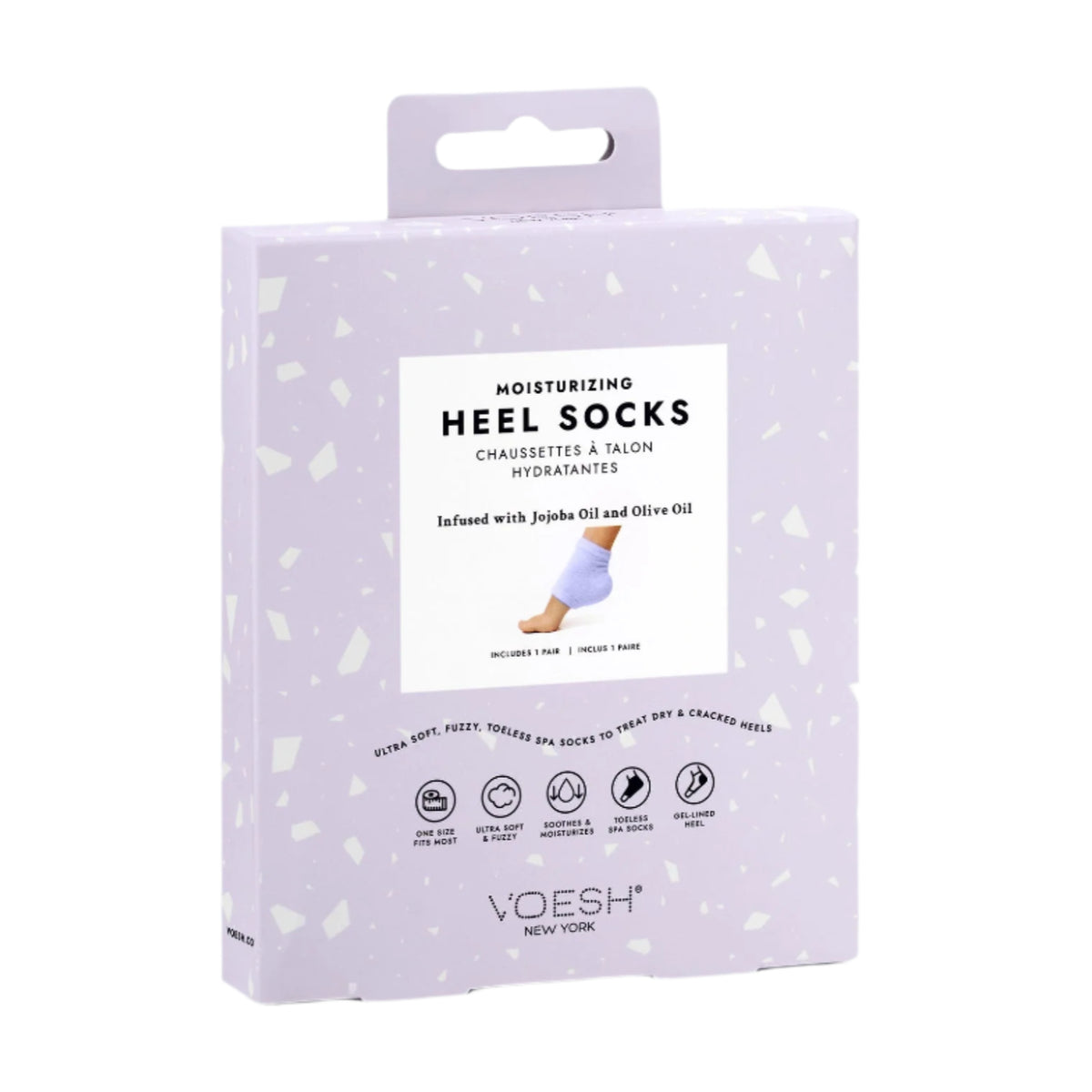 Moisturizing Heel Socks - Purple