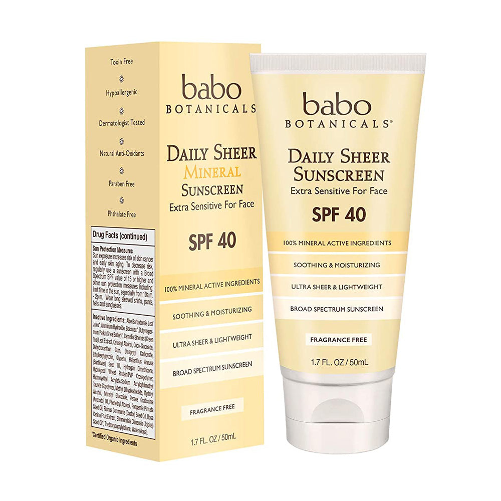 baho botanicals Daily Sheer Sunscreen SPF 40