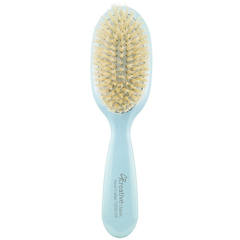 Creative Classic Toddler Brush - Blue brush (tan bristles)