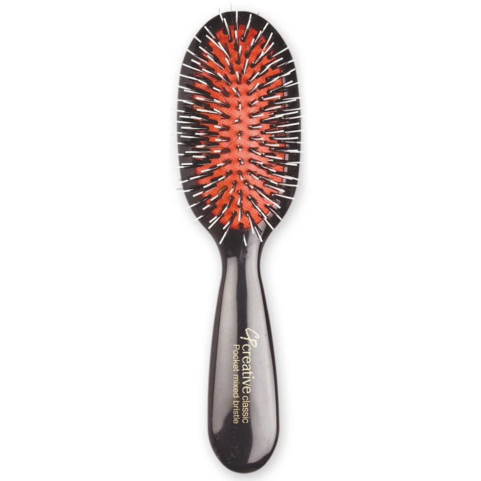 Classic Pocket Mixed Bristle Brush - Black