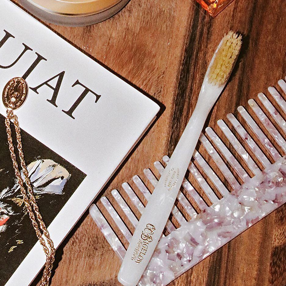 Natural Bristle Toothbrush - Soft Ivory