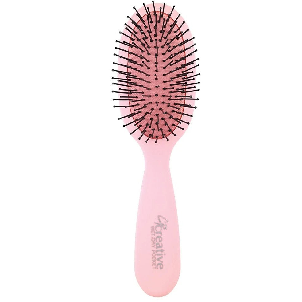 Creative WET/Dry Pocket Brush - Pink handle