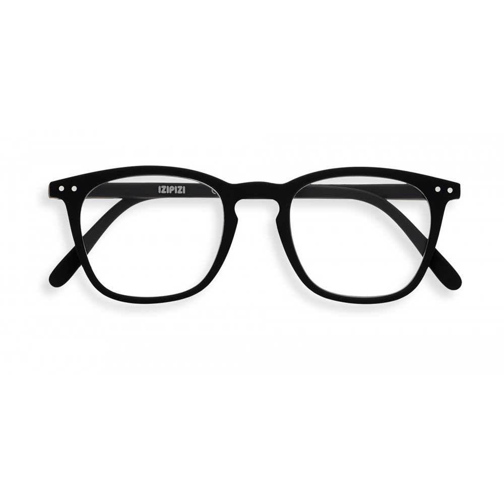 Izipizi Paris Reading Glasses #E - The Trapeze - Black (folded view)