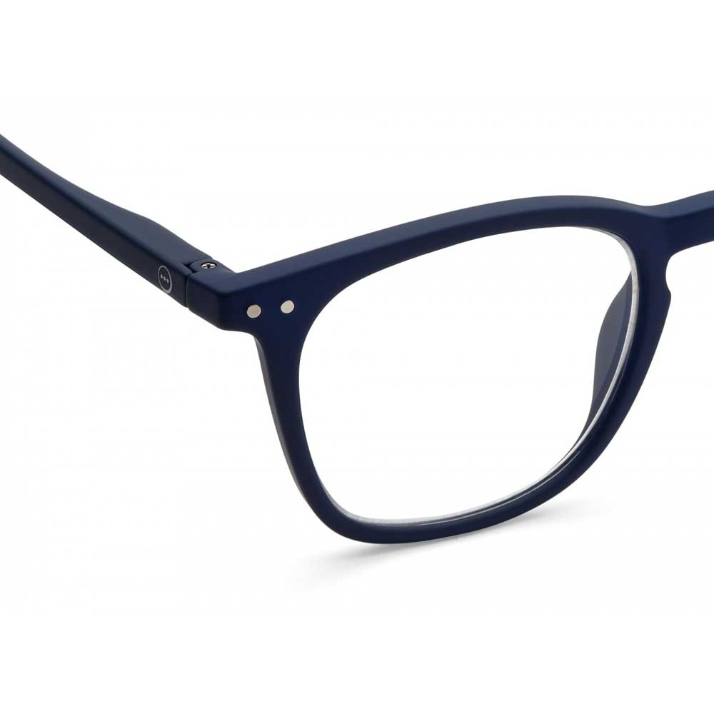 Izipizi Paris Reading Glasses # E - The Trapeze - Navy Blue (corner view)