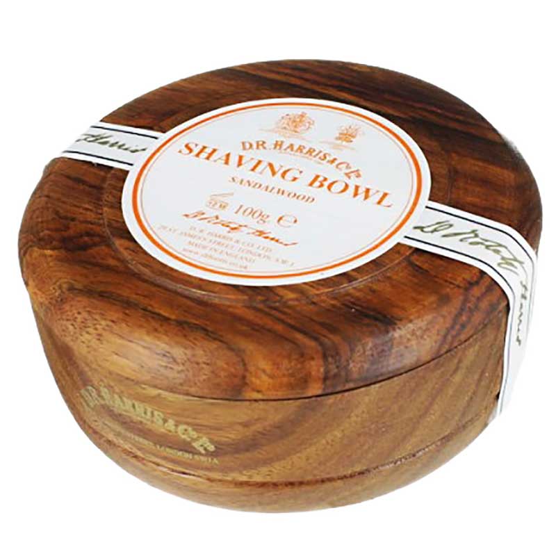 Shaving Soap with Mahogany Wood Bowl - Sandalwood