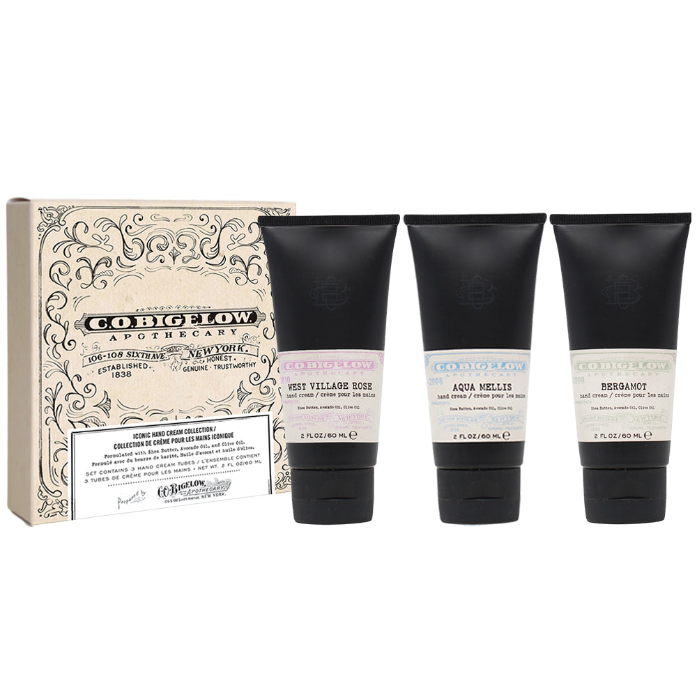 Iconic Collection Hand Cream Set - West Village Rose, Aqua Mellis, Bergamot