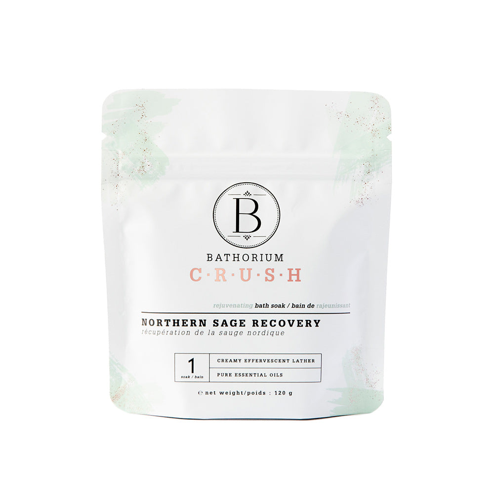 Bathorium bath soak on a white background